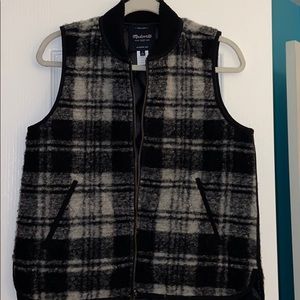 Madewell Plaid Winter Vest